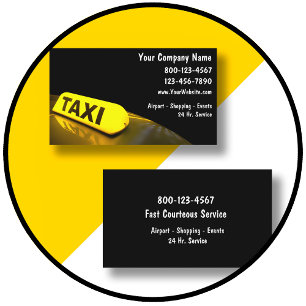 Tarjeta De Visita Luz de Taxi Moderna