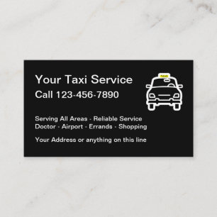 Tarjeta De Visita Luz de Taxi Transporte Público