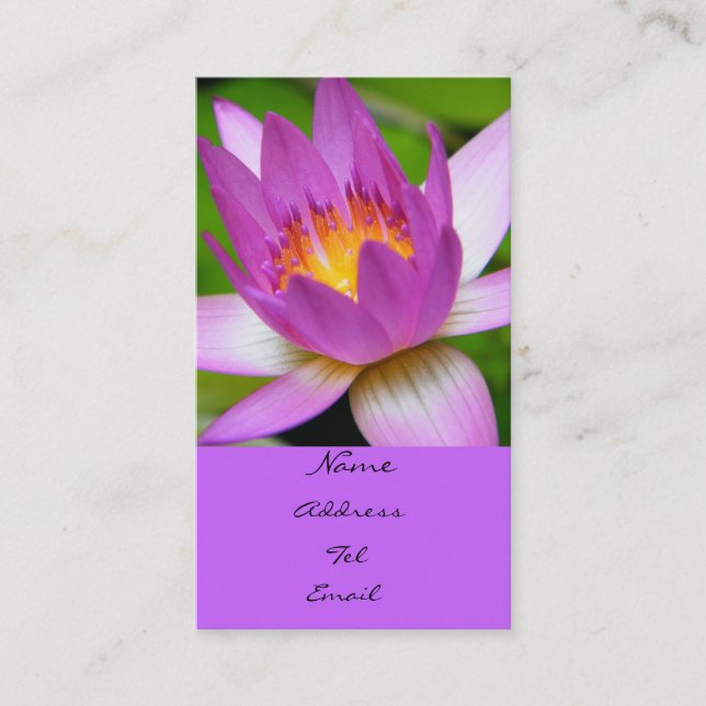 Tarjeta De Visita Luz en el agua (Anverso)