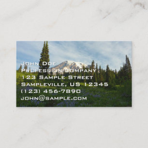 Tarjeta De Visita Luz matutina del Monte Rainier