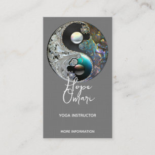 Tarjeta De Visita Luz y Sombra   Yin Yang