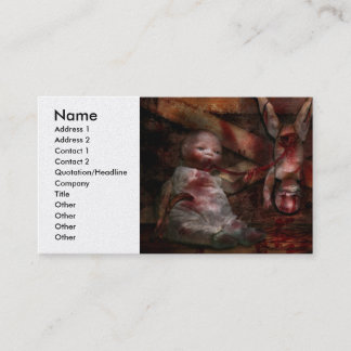 Tarjeta De Visita Macabre - Muñecas - Tener un amigo para cenar