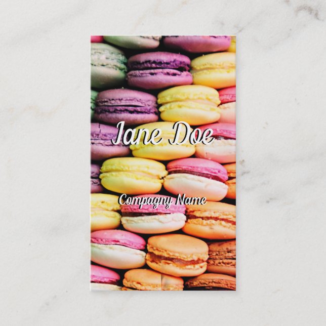 Tarjeta De Visita Macaron francés (Anverso)