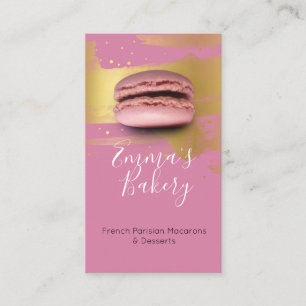 Tarjeta De Visita Macarones y postres parisinos franceses