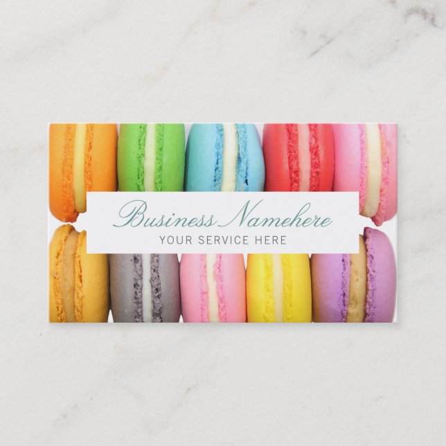 Tarjeta De Visita Macarons (Anverso)