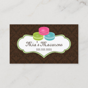 Tarjeta De Visita Macarons Bakery