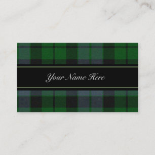 Tarjeta De Visita MacKay Scottish Tartan Plaid Business Card
