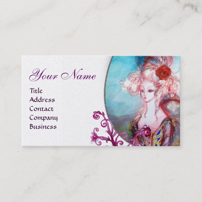 Tarjeta De Visita MADAME POMPADOUR Beauty, Salon, Spa, Makeup Artist (Anverso)