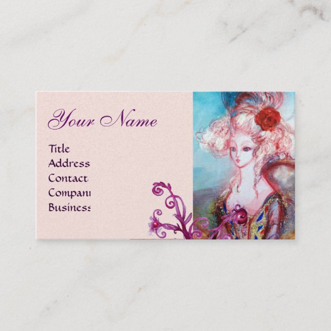 Tarjeta De Visita MADAME POMPADOUR Beauty, Salon, Spa, Makeup Artist (Anverso)