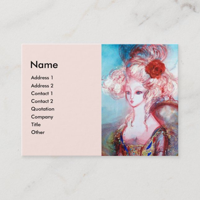 Tarjeta De Visita MADAME POMPADOUR, Belleza, Salón, Spa, Makeup Arti (Anverso)
