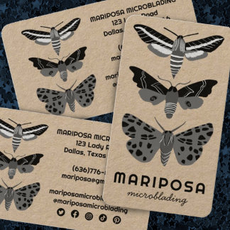 Tarjeta De Visita MADAS MÉDICAS Esteticistas Salón De Belleza Kraft