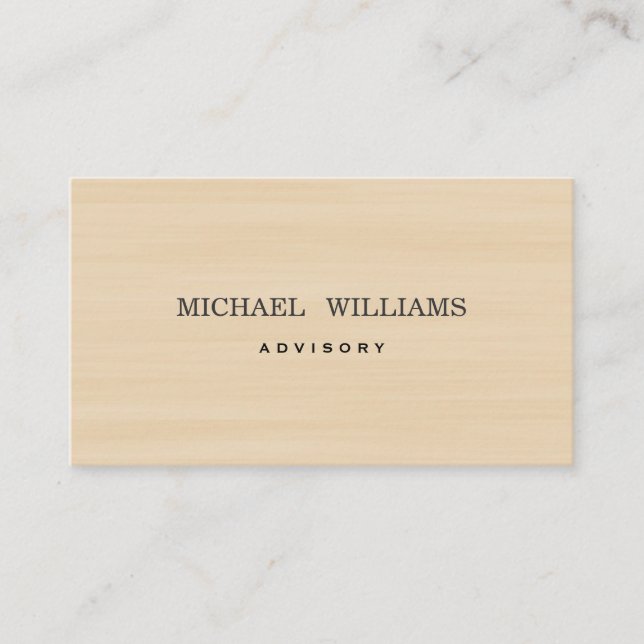 TARJETA DE VISITA MADERA (Anverso)