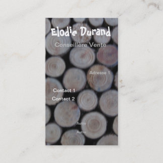 TARJETA DE VISITA MADERA