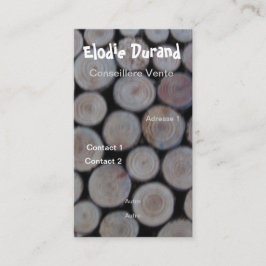 TARJETA DE VISITA MADERA