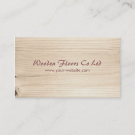 Tarjeta De Visita Madera