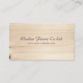 Tarjeta De Visita Madera