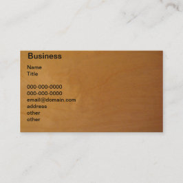 Tarjeta De Visita Madera - burl