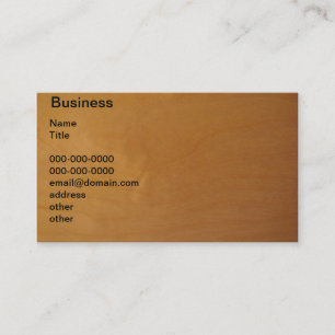 Tarjeta De Visita Madera - burl