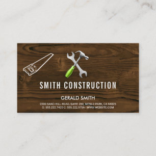 Tarjeta De Visita Madera   Carpintería de construcción   Generador