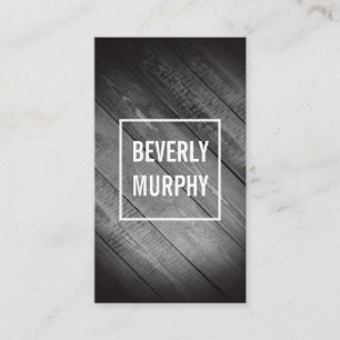 Tarjeta De Visita Madera con embellecimiento y viñeta