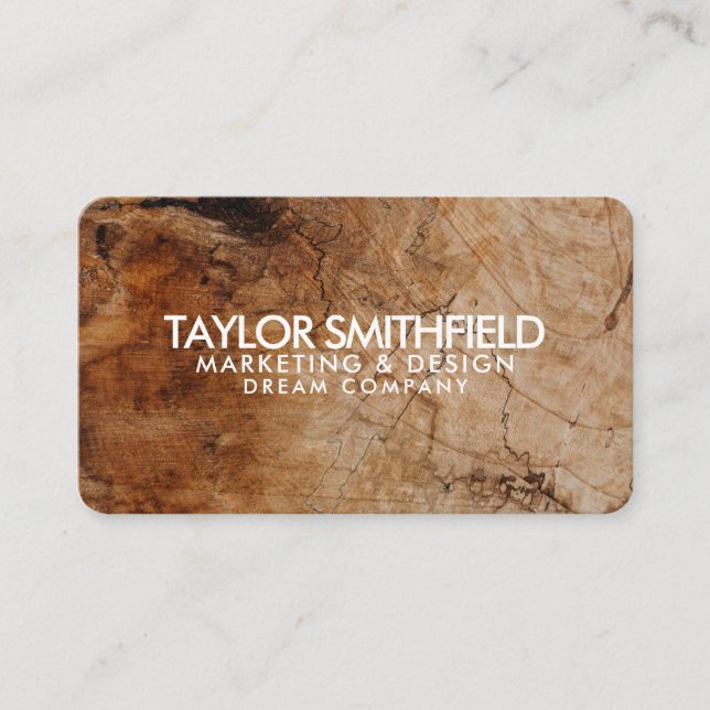 Tarjeta De Visita Madera de época (Anverso)