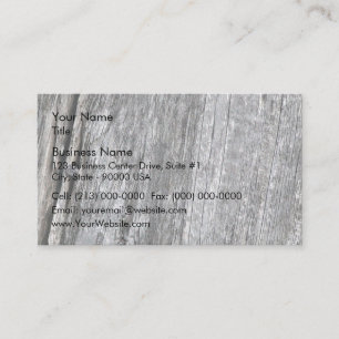 Tarjeta De Visita Madera de granero templado con uñas