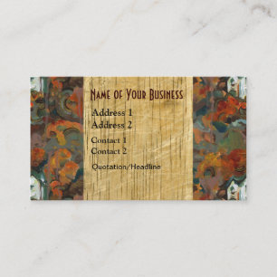 Tarjeta De Visita Madera de otoño