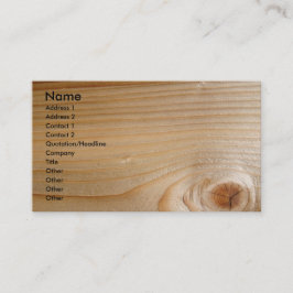 Tarjeta De Visita Madera inacabada