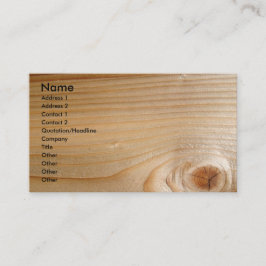 Tarjeta De Visita Madera inacabada