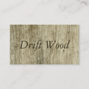 Tarjeta De Visita Madera inspirada de madera de la playa del