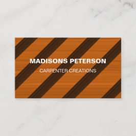 Tarjeta De Visita madera Madera Carpintería profesional Construcción