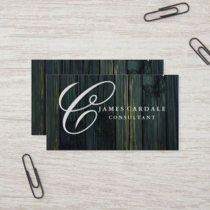 Tarjeta De Visita Madera marrón elegante moderna profesional para la