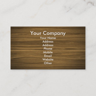 Tarjeta De Visita madera oscura