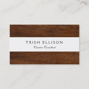 Tarjeta De Visita Madera Plancha Llanura Textura Lumbar