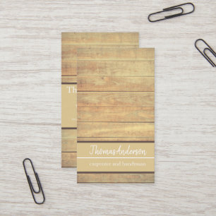 Tarjeta De Visita Madera profesional Madera grano de lluvia minimali