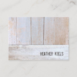 Tarjeta De Visita Madera recuperada de la Rustic Country de Guay