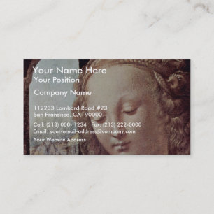 Tarjeta De Visita Madonna con el clavel de Leonardo da Vinci