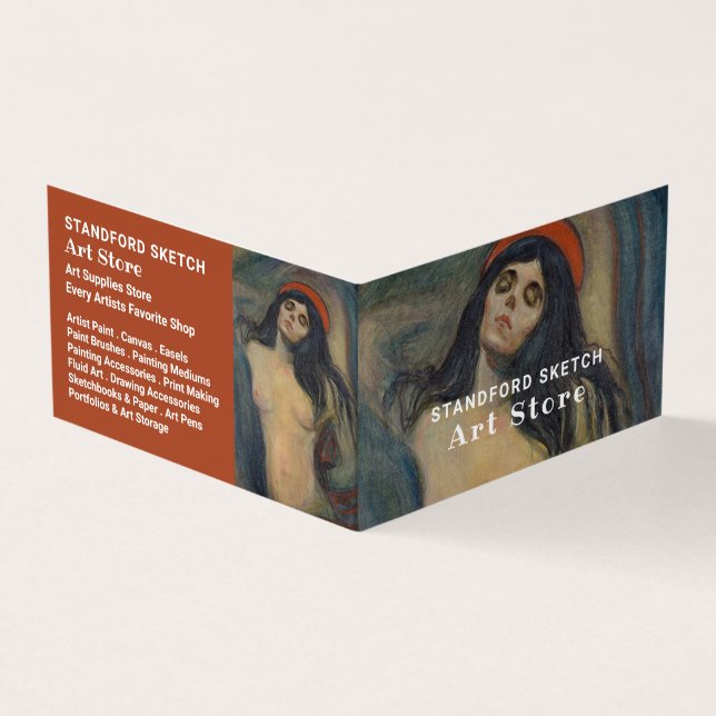 Tarjeta De Visita Madonna De Edvard Munch, Tienda De Artículos De Ar (Exterior)
