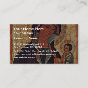 Tarjeta De Visita Madonna georgiano de Meister Der Schule Von