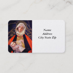 Tarjeta De Visita Madonna que detiene al niño