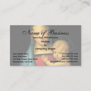 Tarjeta De Visita Madonna y niño, Madonna del Granduca, por Rafael