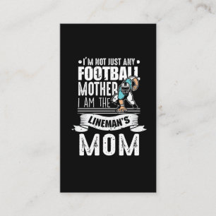 Tarjeta De Visita Madre de fútbol, hijo de Lineman, orgulloso