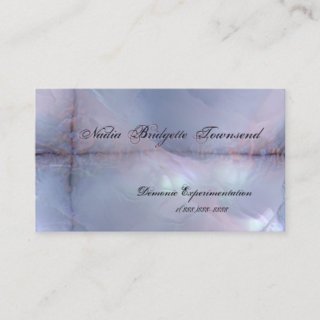 Tarjeta De Visita Madre de Pearl Effect 2 Biz Cards (Anverso)