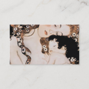 Tarjeta De Visita Madre e hijo Gustav Klimt