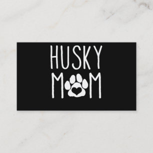 Tarjeta De Visita Madre Husky Regalo de amante de los perros Bon