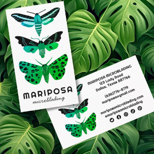 Tarjeta De Visita MADRE MÁS MÉDICA Salón De Belleza Estético Verde