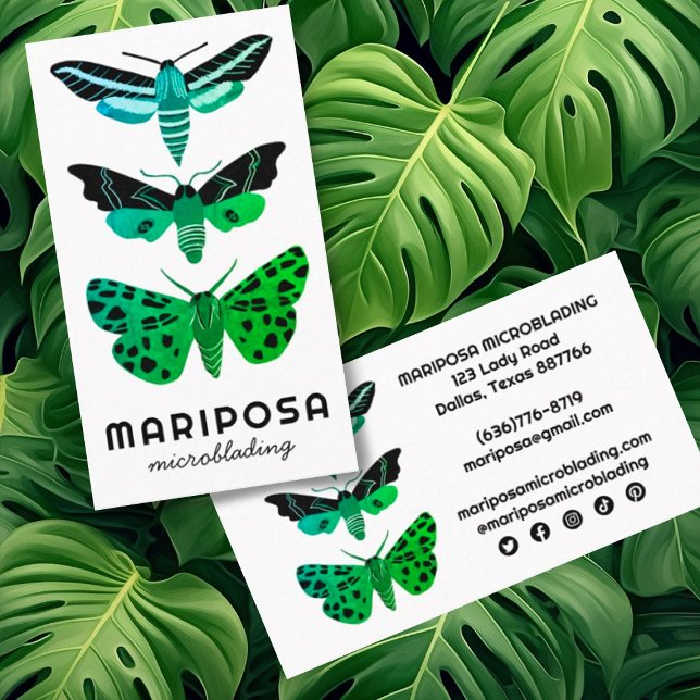 Tarjeta De Visita MADRE MÁS MÉDICA Salón De Belleza Estético Verde (Subido por el creador)