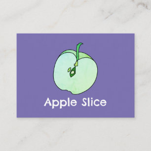 Tarjeta De Visita Maestra de la Escuela de Fruta de Apple Slice
