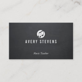 Tarjeta De Visita Maestra de Música, Notas de Música, Músico
