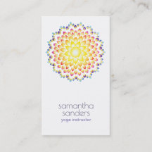 Maestra de Yoga Radiance Rainbow Mandala Art